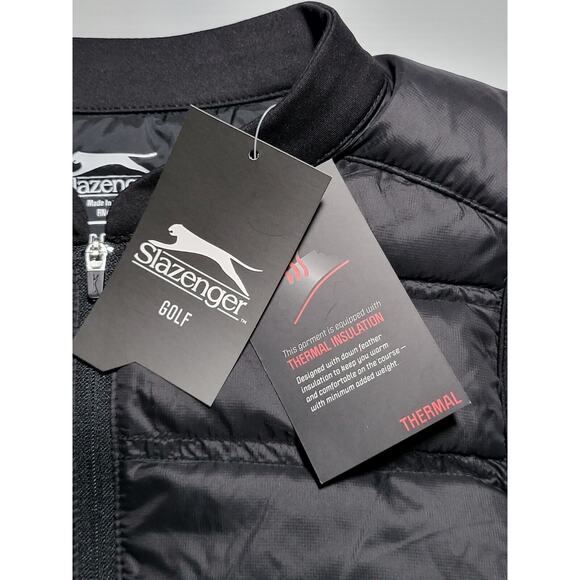 NWT SLAZENGER Tech Down Quilted Black Golf Puffer Vest Womens‎ Size XS MSRP $80 - Picture 7 of 10